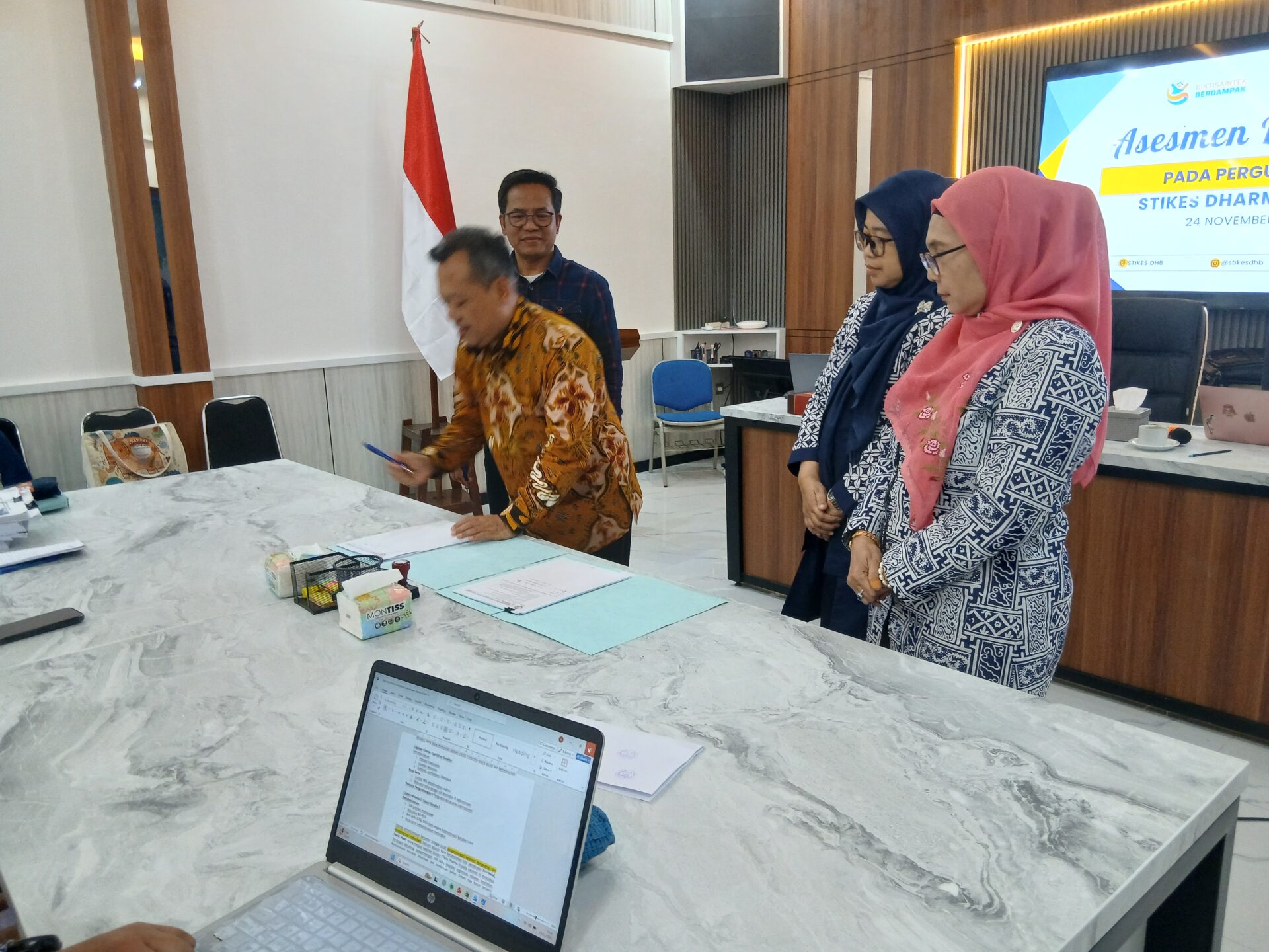 20251124 163105 PELAKSANAAN ASESMEM LAPANGAN AKREDITASI  INSTITUSI PERGURUAN TINGGI (AIPT) STIKes DHARMA HUSADA STIKes