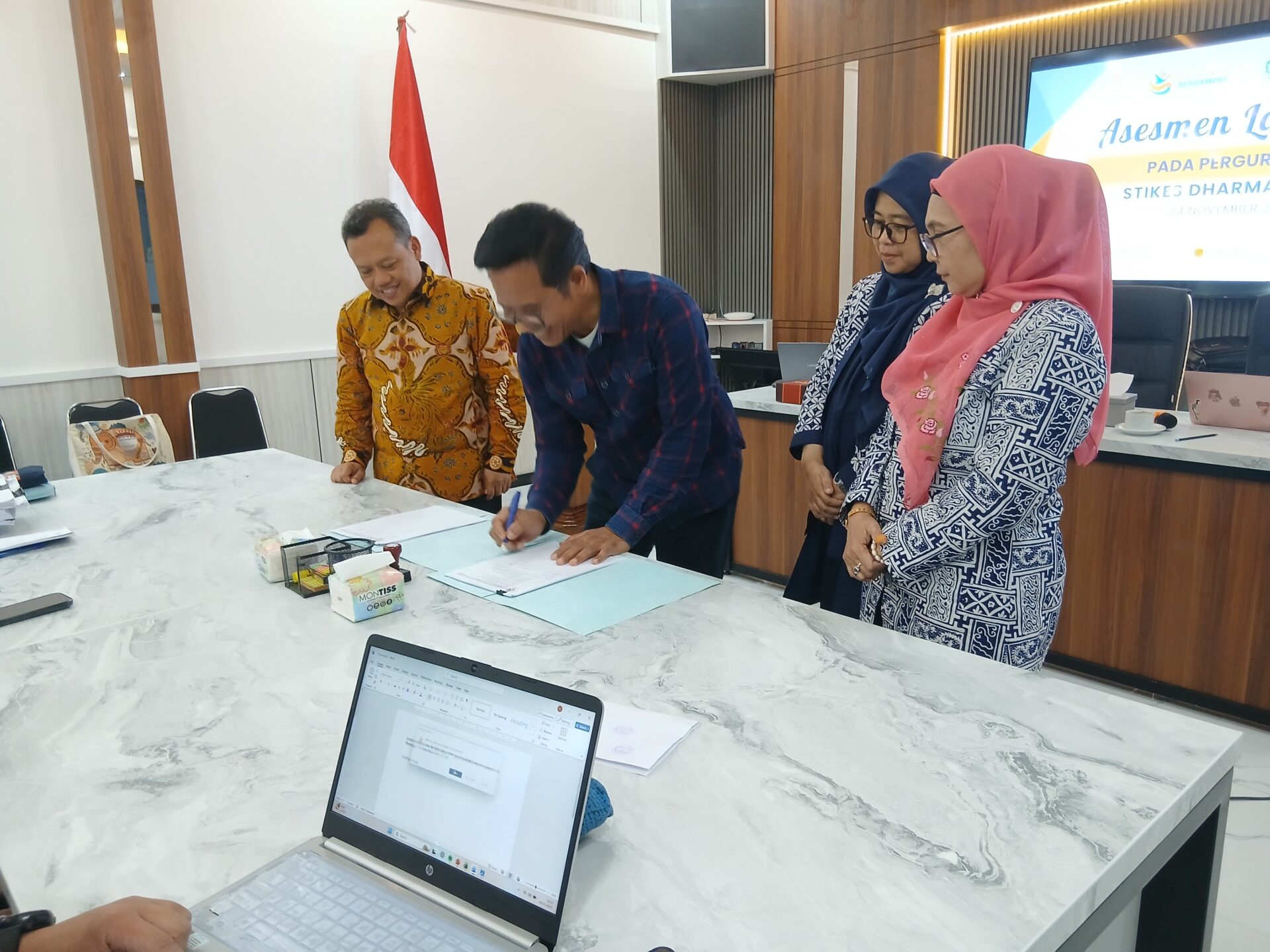 20251124 163114 PELAKSANAAN ASESMEM LAPANGAN AKREDITASI  INSTITUSI PERGURUAN TINGGI (AIPT) STIKes DHARMA HUSADA STIKes