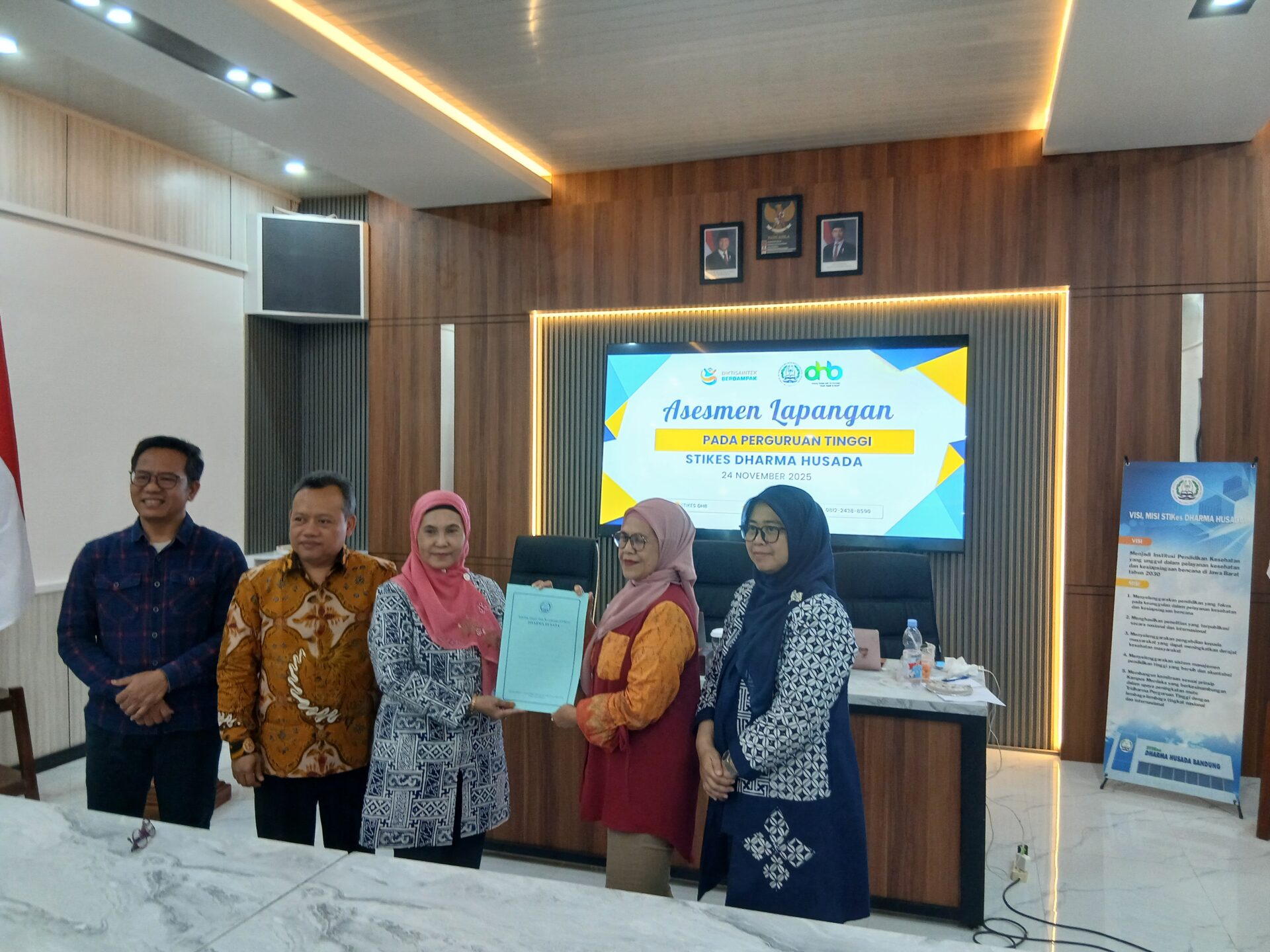 20251124 163444 PELAKSANAAN ASESMEM LAPANGAN AKREDITASI  INSTITUSI PERGURUAN TINGGI (AIPT) STIKes DHARMA HUSADA STIKes