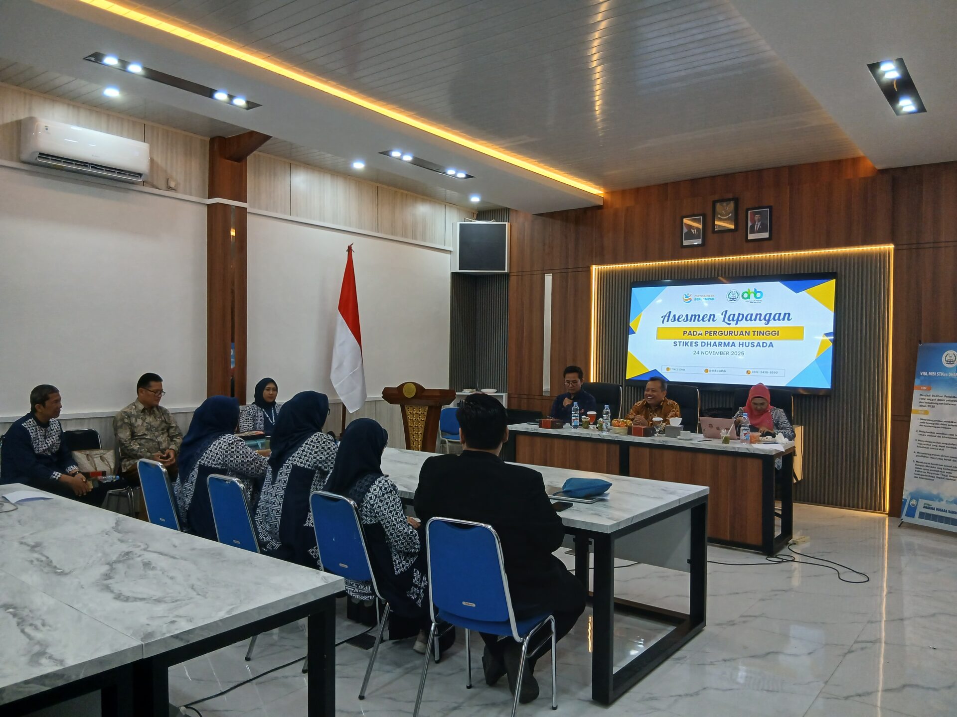 20251124 170511 PELAKSANAAN ASESMEM LAPANGAN AKREDITASI  INSTITUSI PERGURUAN TINGGI (AIPT) STIKes DHARMA HUSADA STIKes