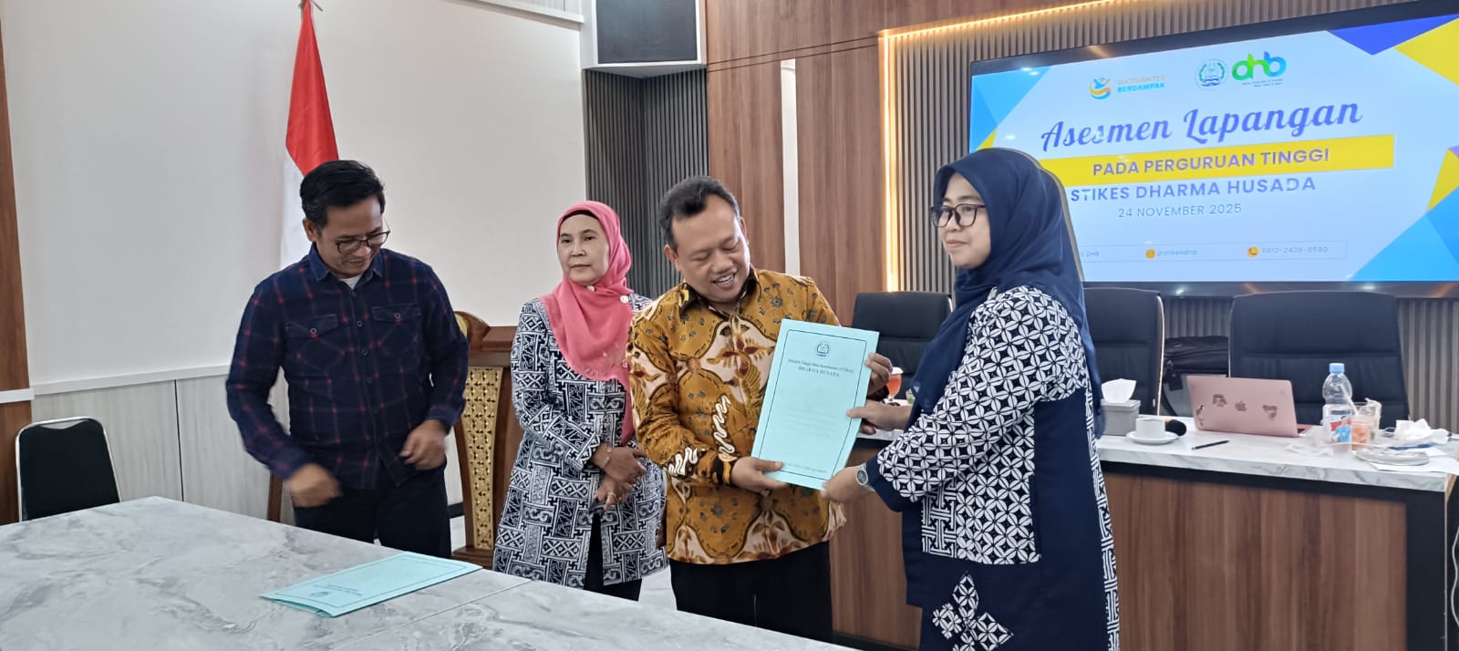 IMG 20251124 WA0052 PELAKSANAAN ASESMEM LAPANGAN AKREDITASI  INSTITUSI PERGURUAN TINGGI (AIPT) STIKes DHARMA HUSADA STIKes